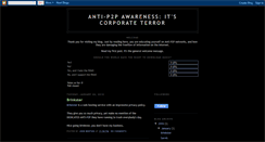 Desktop Screenshot of antip2pawareness.blogspot.com