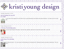 Tablet Screenshot of kristiyoungdesign.blogspot.com