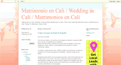 Desktop Screenshot of matrimonioencali.blogspot.com