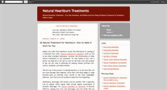 Desktop Screenshot of natural-heartburn-treatments.blogspot.com