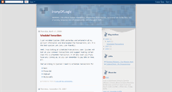 Desktop Screenshot of ironyoflogic.blogspot.com
