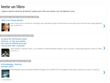 Tablet Screenshot of leeteunlibro.blogspot.com
