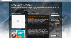 Desktop Screenshot of low--carb--recipes.blogspot.com