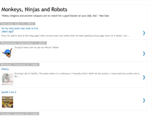 Tablet Screenshot of monkeyninjarobot.blogspot.com