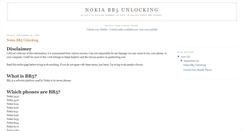 Desktop Screenshot of nokiabb5-unlocking.blogspot.com