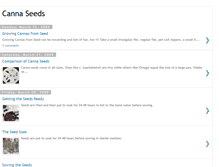 Tablet Screenshot of growingcannasfromseed.blogspot.com