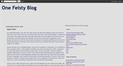 Desktop Screenshot of feistysblog.blogspot.com