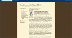 Desktop Screenshot of aparicionesdelavirgenmaria.blogspot.com