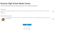 Tablet Screenshot of houstonhighschoollibrary.blogspot.com