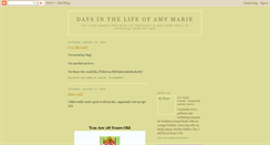 Desktop Screenshot of amymarie1001.blogspot.com
