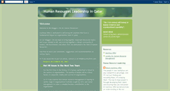 Desktop Screenshot of humanresourceleadership.blogspot.com