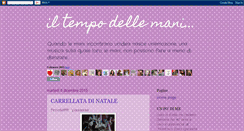 Desktop Screenshot of iltempodellemani.blogspot.com