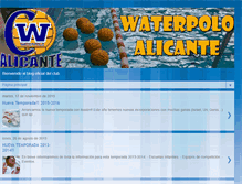 Tablet Screenshot of clubwaterpoloalicante.blogspot.com