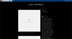 Desktop Screenshot of karalederman.blogspot.com