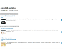 Tablet Screenshot of mundobuscador.blogspot.com