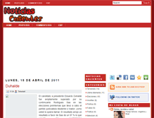 Tablet Screenshot of noticias-calientes.blogspot.com