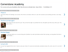 Tablet Screenshot of cornerstoneacad.blogspot.com