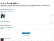 Tablet Screenshot of bicyclerepairvideos.blogspot.com