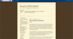 Desktop Screenshot of aikidobeginner.blogspot.com