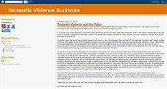 Desktop Screenshot of domesticviolencesurvivorstories.blogspot.com