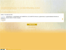 Tablet Screenshot of gobernanzaygobernabilidad.blogspot.com