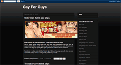 Desktop Screenshot of gayforguys.blogspot.com