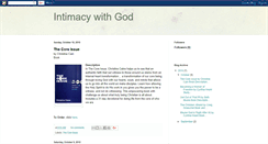 Desktop Screenshot of intimacywithgodwlg.blogspot.com