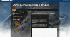 Desktop Screenshot of cursoescrevendoparaomundo.blogspot.com