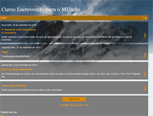 Tablet Screenshot of cursoescrevendoparaomundo.blogspot.com