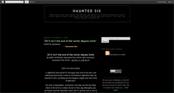 Desktop Screenshot of hauntedsix.blogspot.com