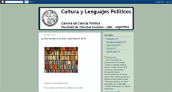 Desktop Screenshot of culturaylenguajespoliticos.blogspot.com