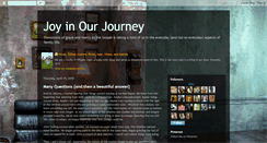 Desktop Screenshot of joyinourjourney.blogspot.com