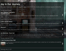 Tablet Screenshot of joyinourjourney.blogspot.com