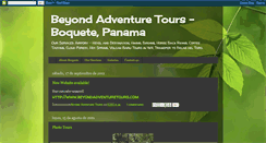 Desktop Screenshot of beyondadventuretours.blogspot.com
