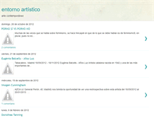 Tablet Screenshot of entornoartistico.blogspot.com