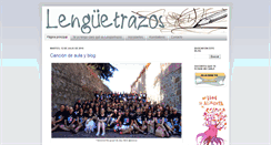 Desktop Screenshot of lenguetrazos.blogspot.com