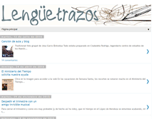 Tablet Screenshot of lenguetrazos.blogspot.com