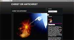 Desktop Screenshot of christorantichrist.blogspot.com