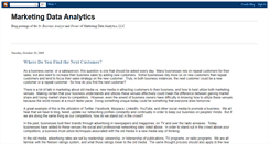 Desktop Screenshot of marketingdataanalytics.blogspot.com