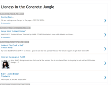 Tablet Screenshot of lionessintheconcretejungle.blogspot.com