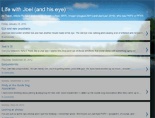 Tablet Screenshot of lifewithjoelandhiseye.blogspot.com