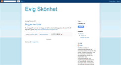 Desktop Screenshot of evigskonhet.blogspot.com
