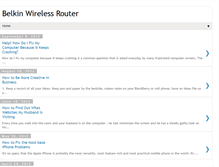 Tablet Screenshot of belkinwirelessrouters.blogspot.com