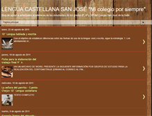 Tablet Screenshot of lenguacastellanasanjose.blogspot.com