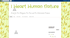 Desktop Screenshot of ihearthumannature.blogspot.com