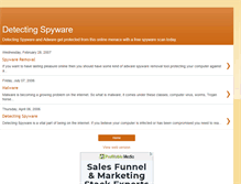 Tablet Screenshot of detectingspyware1.blogspot.com