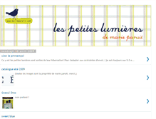 Tablet Screenshot of lespetiteslumieres.blogspot.com