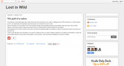 Desktop Screenshot of iamlostinwild.blogspot.com