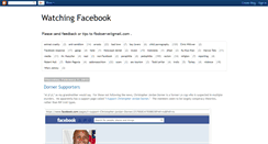 Desktop Screenshot of facebookwatcher.blogspot.com