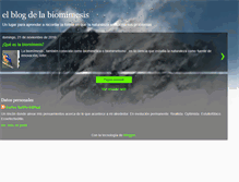 Tablet Screenshot of elblogdelabiomimesis.blogspot.com
